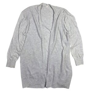 GAP Women's Grey Open Front Cardigan‎ Sweater Size XXL Boho Casual Preppy Layer